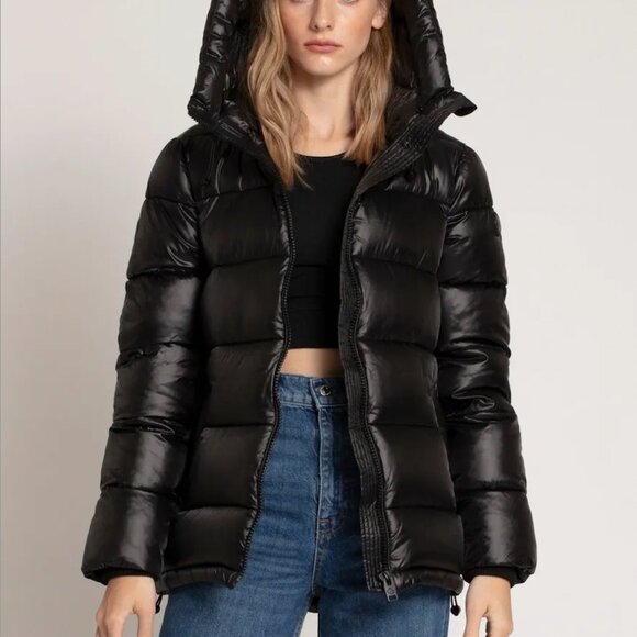 High Collar Super Puff Jacket by Point Zero like TNA and Soia Kyo size MED - Picture 1 of 10